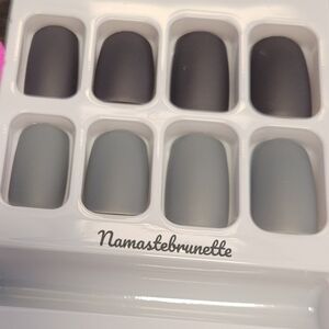 2/$16 Gray Ombre Coffin Press On Nails